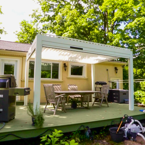 Louvered pergola project